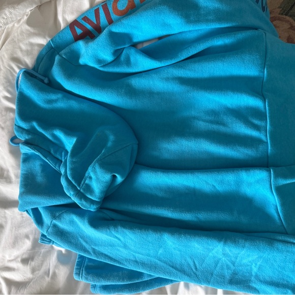 Aviator nation blue set neon blue sweatshirt zip up and sweatpants - Picture 12 of 13